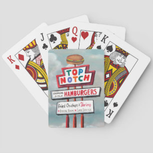 Baraja De Cartas Fast Food Sign