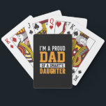 Baraja De Cartas Father's Day Dad Of A Smart Daughter<br><div class="desc">Father's Day Dad Of A Smart Daughter</div>