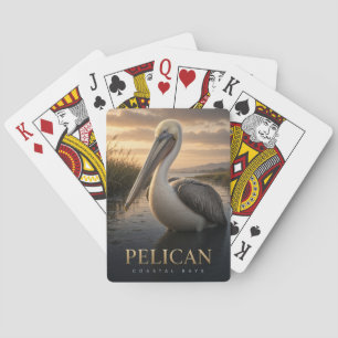 Baraja De Cartas Fauna de las bahías costeras del pelícano ANIMAL