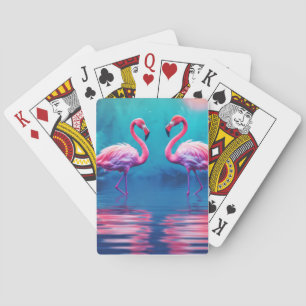 Baraja De Cartas Fauna Flamingo Animal Bird Wildlife Wilderness Col
