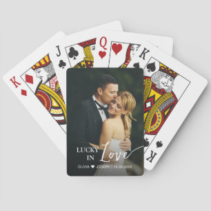 Baraja De Cartas Favor de boda Afortunado en el amor moderno person