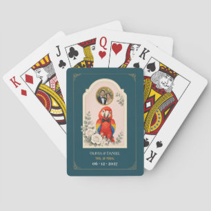 Baraja De Cartas Favor de boda personalizado de loro bebé Foto