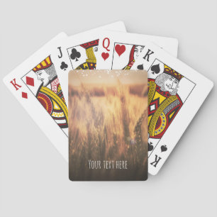 Baraja De Cartas Favor de Boda Rústico Campo de Trigo