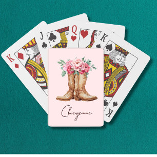 Baraja De Cartas Favor de Fiesta de Despedida de Soltera Vaquera Fl