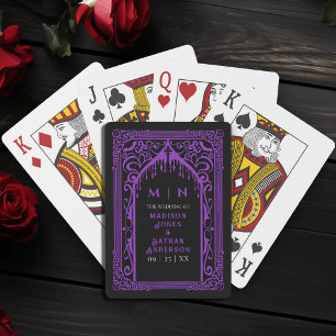 Baraja De Cartas Favor de la boda de la Catedral de Vampiro Gótico 