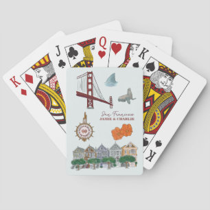 Baraja De Cartas Favor de la boda de San Francisco