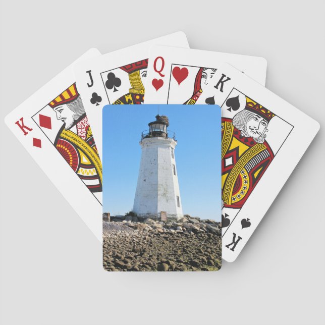 Baraja De Cartas Fayerweather Island Lighthouse CT Cards (Reverso)