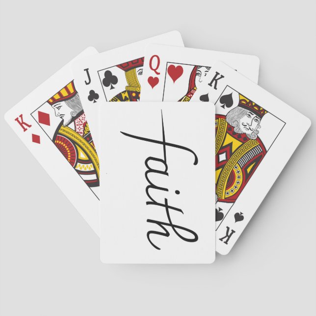 Baraja De Cartas Fe graciosa de la Chica adolescente (Reverso)