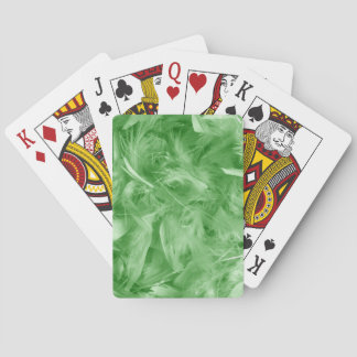 Baraja De Cartas Feathers verdes