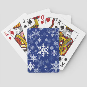 Baraja De Cartas Felices fiestas de copos de nieve para todos