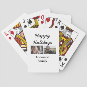 Baraja De Cartas Felices fiestas padre hijo Navidad foto familia n