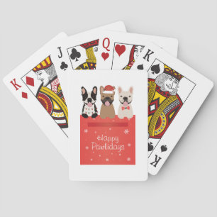 Baraja De Cartas Felices Pawlidays Bulldogs Franceses