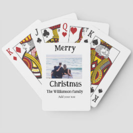 Baraja De Cartas Felices vacaciones agregar Navidades de fotos de n