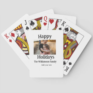 Baraja De Cartas Felices vacaciones agregar Navidades de fotos de n