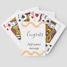 Baraja De Cartas Felicidades espiral naranja frontera española boho