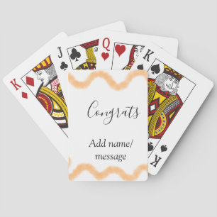 Baraja De Cartas Felicidades espiral naranja frontera española boho