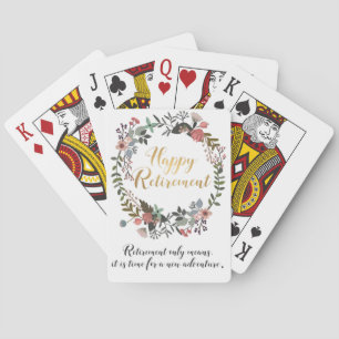 Baraja De Cartas Felicidades por su Jubilación Regalo de Deseos de