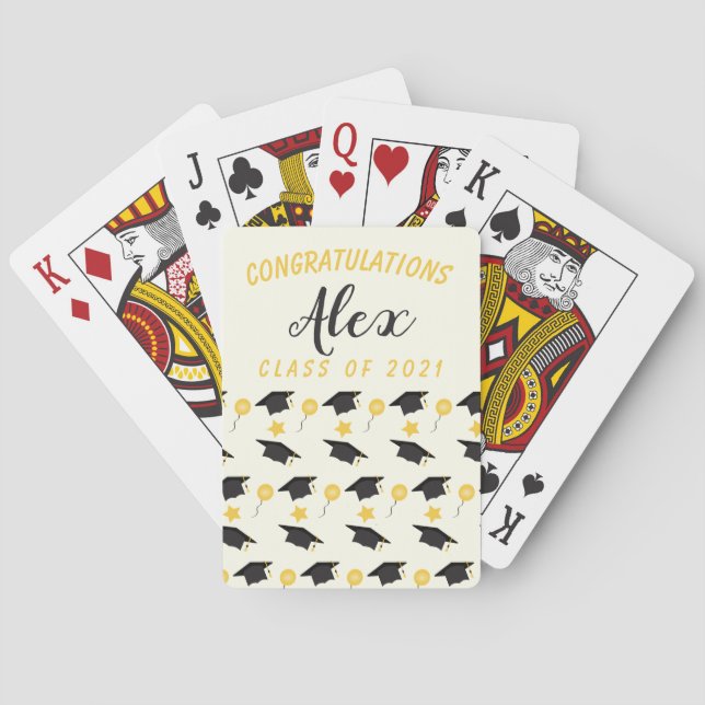 Baraja De Cartas Felicitaciones Clase De Nombre Del Personalizar De (Reverso)
