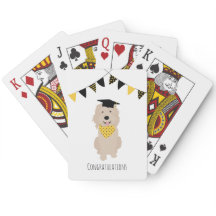 Felicitaciones Doodle Dog Graduation Cap