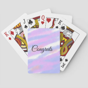 Baraja De Cartas Felicitaciones mínimas simples agregue su texto no