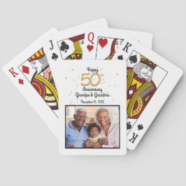 Baraja De Cartas Feliz 50° Aniv. Abuelo y abuela personalizados