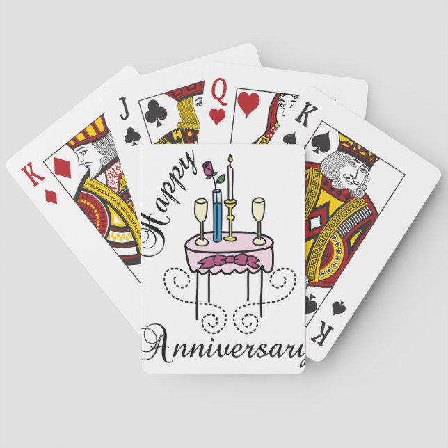 Baraja De Cartas  Feliz aniversario (Reverso)