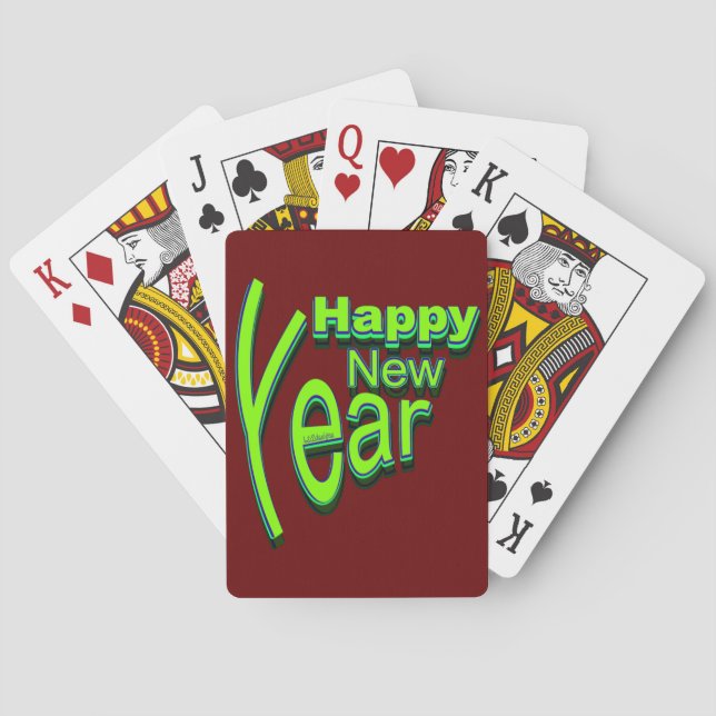 BARAJA DE CARTAS FELIZ AÑO NUEVO (Reverso)