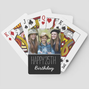 Baraja De Cartas Feliz Año Personalizado De Cumpleaños Y Foto Perso