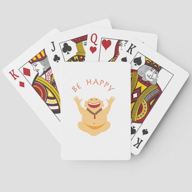 Baraja De Cartas Feliz Buda de risa (Reverso)
