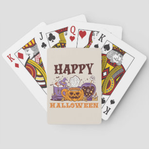 Baraja De Cartas Feliz café de Halloween Brew