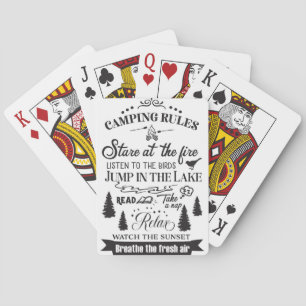 Baraja De Cartas Feliz Camper Camping