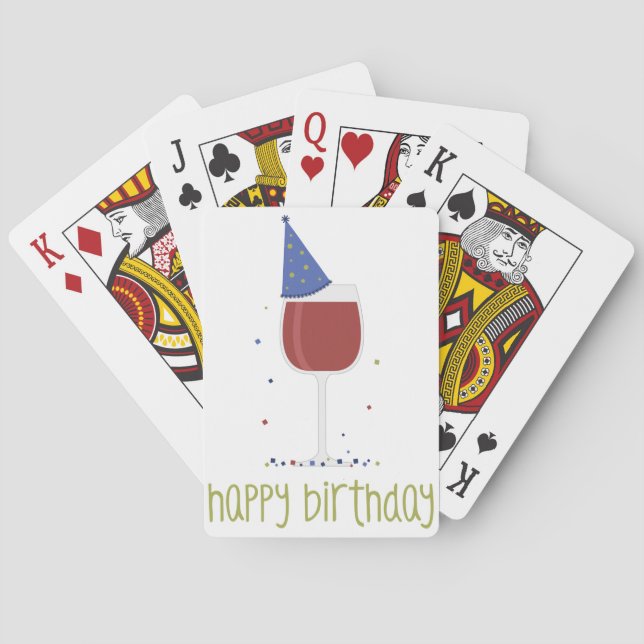 Baraja De Cartas Feliz cumpleaños (Reverso)