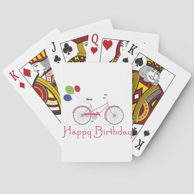 Baraja De Cartas Feliz cumpleaños (Reverso)