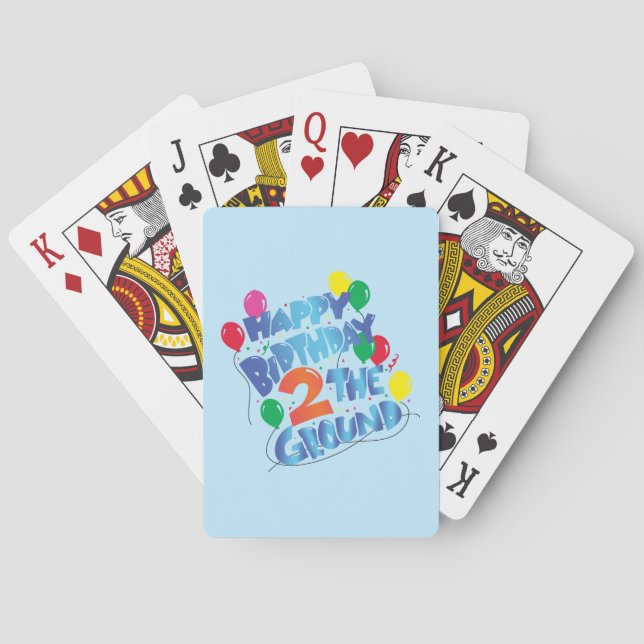 Baraja De Cartas Feliz cumpleaños (Reverso)