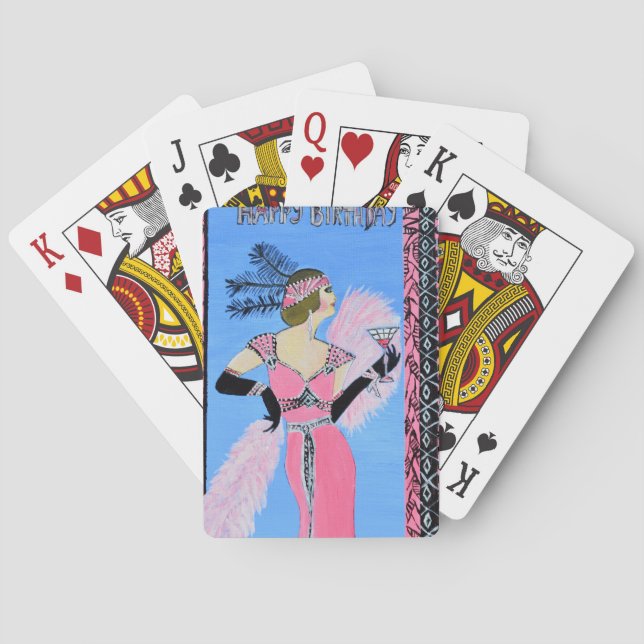 Baraja De Cartas Feliz cumpleaños (Reverso)