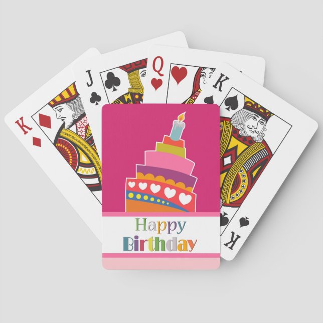 Baraja De Cartas Feliz cumpleaños (Reverso)