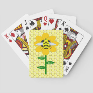 Baraja De Cartas Feliz cumpleaños abeja Bumblebee