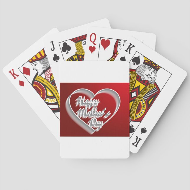 Baraja De Cartas feliz día de la madre (Reverso)