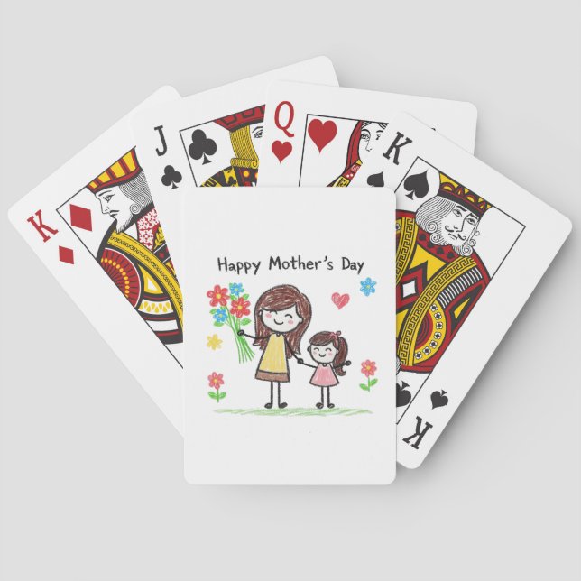Baraja De Cartas Feliz Día de la Madre (Reverso)
