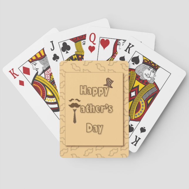Baraja De Cartas Feliz Día de los Padres (Reverso)