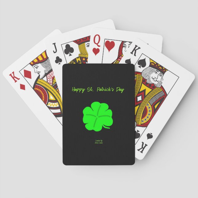 Baraja De Cartas Feliz Día de San Patricio (Reverso)