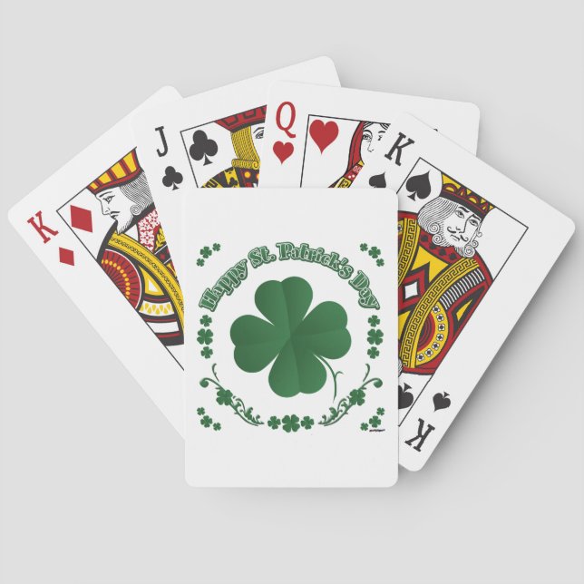 Baraja De Cartas Feliz Día de San Patricio (Reverso)
