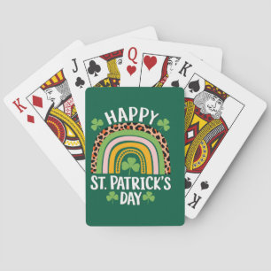 Baraja De Cartas Feliz Día de San Patricio, arcoiris