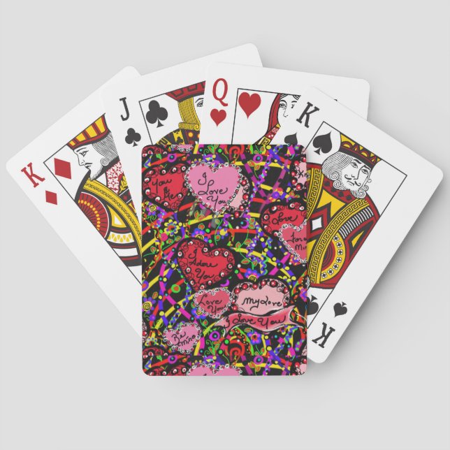 Baraja De Cartas Feliz día de San Valentín (Reverso)