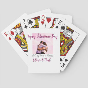 Baraja De Cartas Feliz día de San Valentín besos modernos amor añad