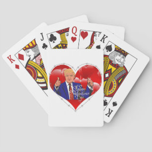 Baraja De Cartas feliz día de San Valentín donald trump
