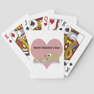 Baraja De Cartas Feliz Día de San Valentín Otter