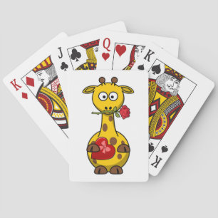 BARAJA DE CARTAS "FELIZ DÍA DE VALENTINA" GIRAFFE