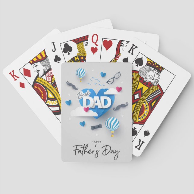 Baraja De Cartas Feliz día del padre (Reverso)