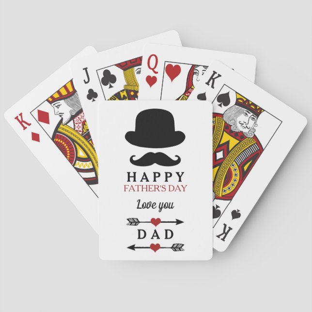 Baraja De Cartas Feliz Día del Padre (Reverso)